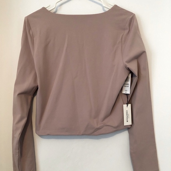 Babaton dark tan  Long Sleeve Top. New! - Picture 3 of 3